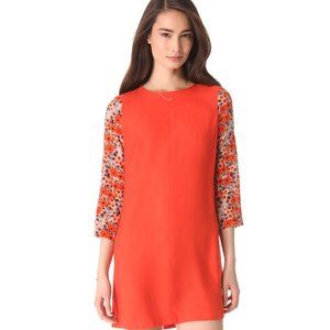 Club monaco jay dress xxs poppy red